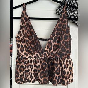 Leopard Print Boohoo tank